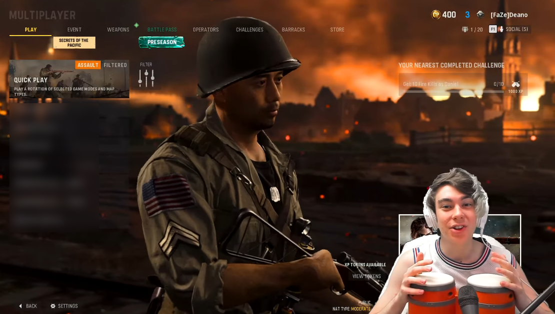 Chán chơi game kiểu truyền thống, nam streamer dùng trống “phá đảo” Call of Duty - Ảnh 1.
