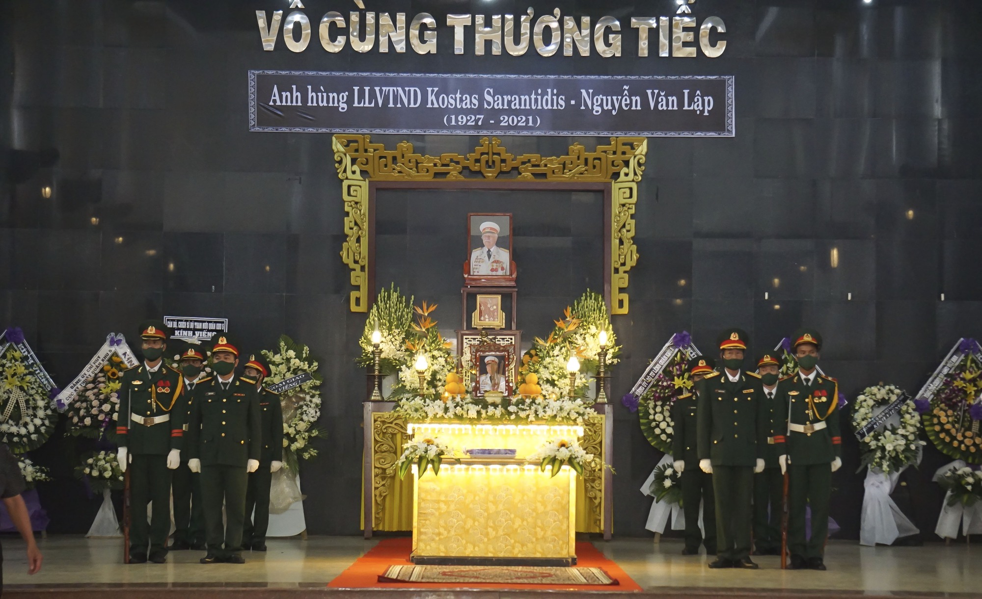 Xúc động lễ truy điệu Anh hùng LLVT nhân dân Kostas Sarantidis - Nguyễn Văn Lập - Ảnh 1.
