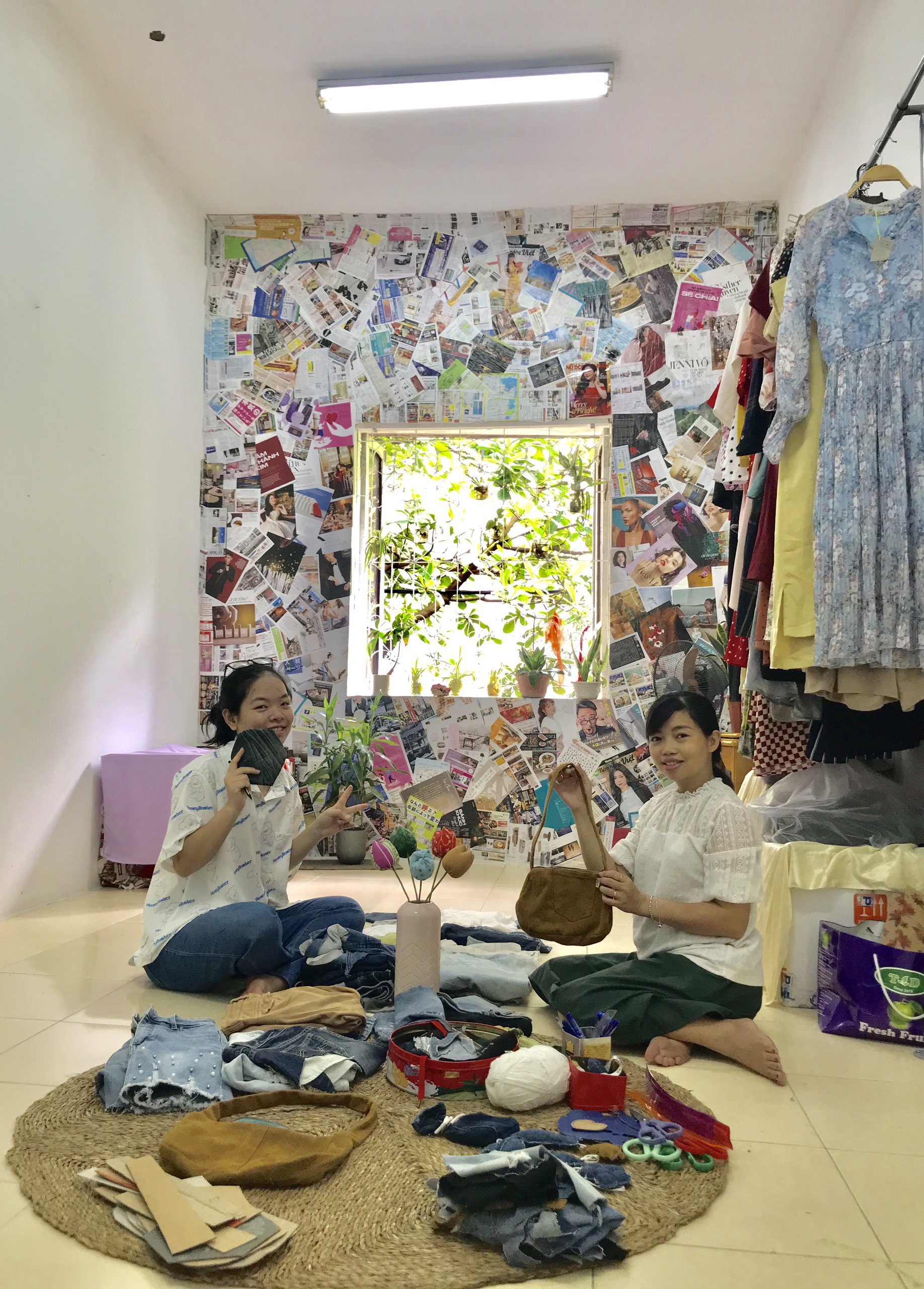 Dự án, mô hình cửa hàng thời trang tuần hoàn của nhóm bạn trẻ: Những món đồ không sử dụng được “tái sinh”, góp phần giảm thiểu rác thải ngành thời trang - Ảnh 5.