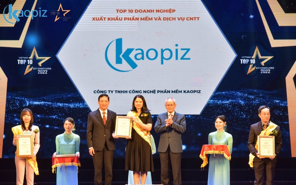 Kaopiz Software - Top 10 doanh nghiệp Xuất khẩu phần mềm và dịch vụ CNTT 2022 - Ảnh 1.