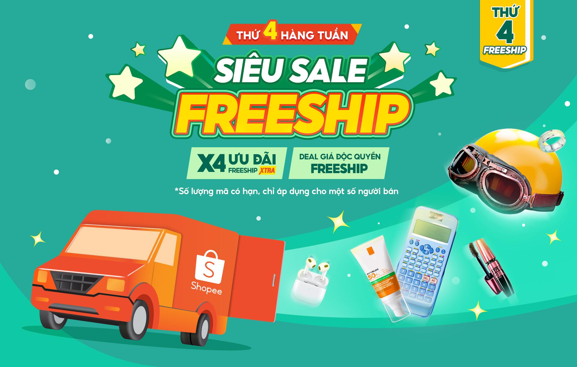 Điểm danh loạt ưu đãi hấp dẫn trong sự kiện Thứ 4 - Siêu Sale Freeship trên Shopee - Ảnh 1.