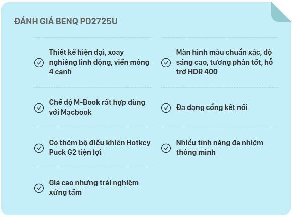 Mách dân thiết kế, sáng tạo nội dung chiếc màn hình đồ họa 4K BenQ PD2725U cực hợp dùng với Macbook - Ảnh 8.