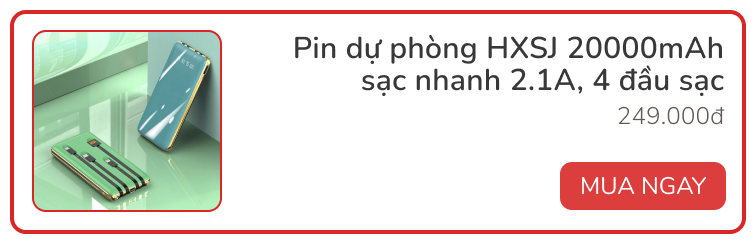 7 pin dự kqbd kèo nhà cái 5 gắn sẵn cáp sạc cho người đãng trí hay quên - Ảnh 1.
