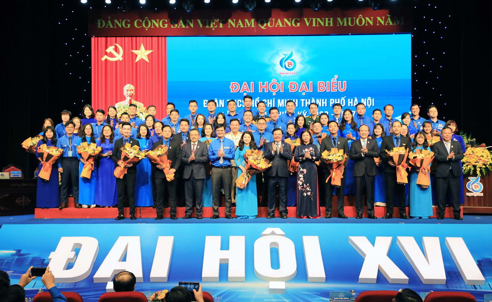 Khai mạc phiên trọng thể Đại hội Đoàn Thanh niên thành phố Hà Nội khóa XVI - Ảnh 9.