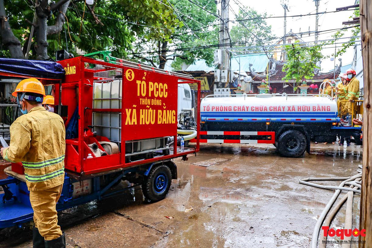Hà Nội: Mô hình xe ba gác PCCC len lỏi ngõ nhỏ dập tắt đám cháy ở làng nghề  - Ảnh 18.