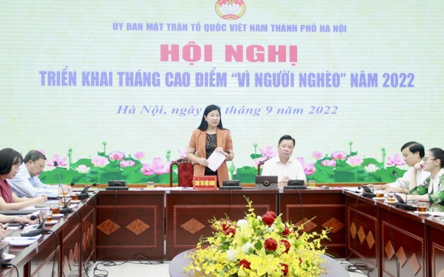 Hà Nội triển khai Tháng cao điểm &quot;Vì người nghèo&quot; năm 2022 - Ảnh 1.