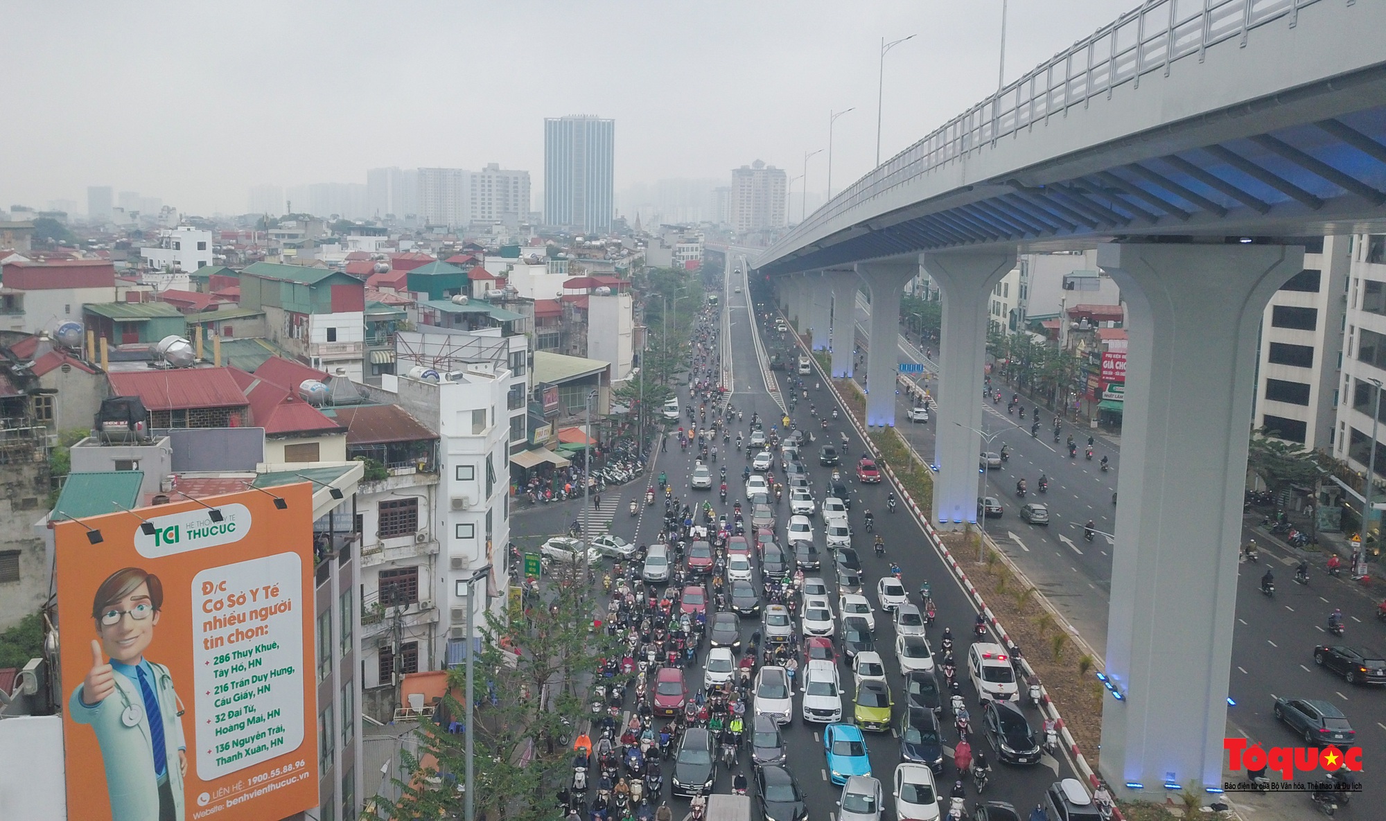 Thông xe tuyến đường vành đai trên cao gần 10.000 tỷ ở Hà Nội  - Ảnh 15.