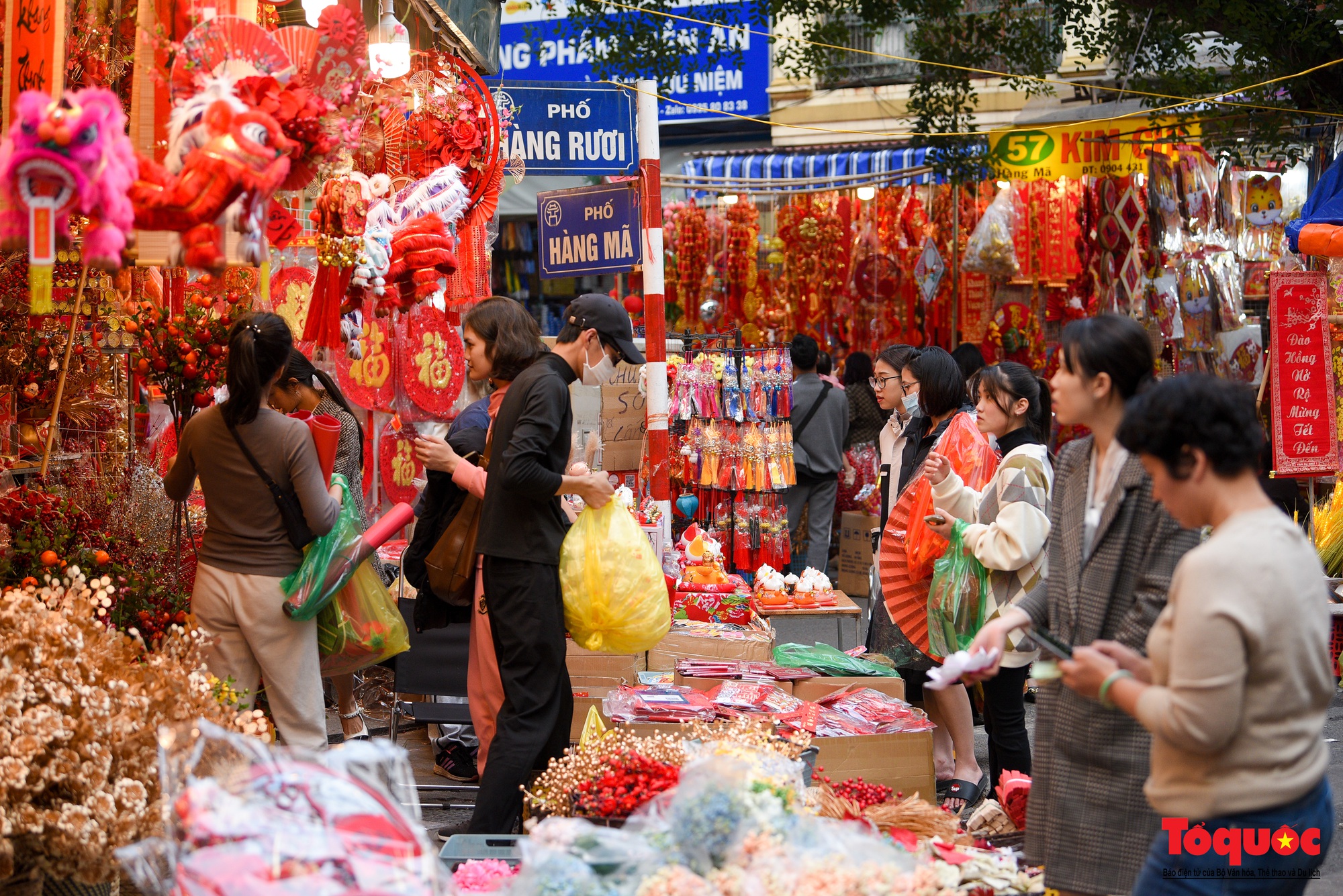 Du khách nước ngoài thích thú với chợ hoa Hàng Lược - Ảnh 19.
