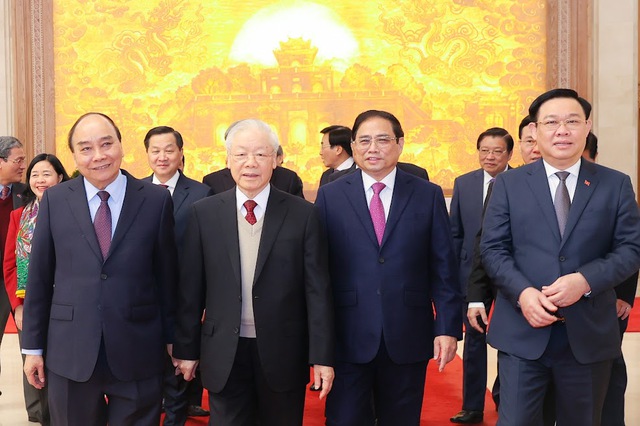 Tổng Bí thư Nguyễn Phú Trọng dự Hội nghị Chính phủ với các địa phương - Ảnh 3.