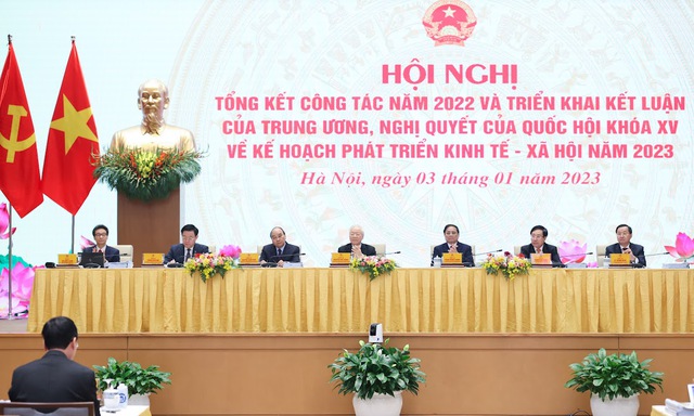 Tổng Bí thư Nguyễn Phú Trọng dự Hội nghị Chính phủ với các địa phương - Ảnh 3.