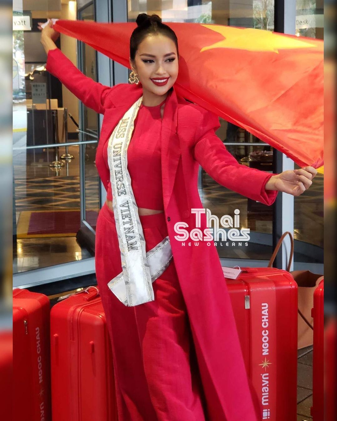 Hé lộ trang phục đầu tiên của Ngọc Châu tại Miss Universe 2022 - Ảnh 3.