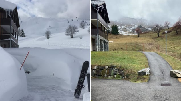 Nhiều khu trượt tuyết châu Âu đóng cửa vì không có tuyết - Ảnh 1.