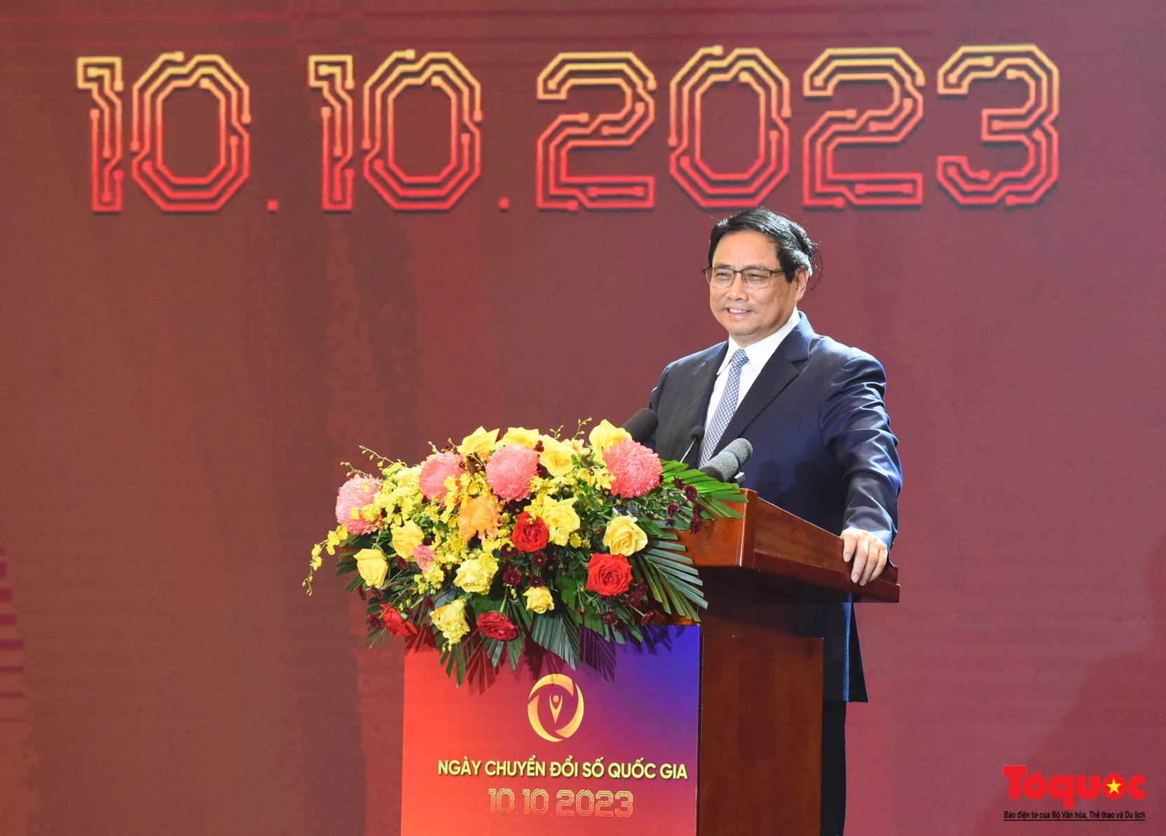 Chùm ảnh: Thủ tướng Phạm Minh Chính dự Ngày Chuyển đổi số quốc gia năm 2023 - Ảnh 7.