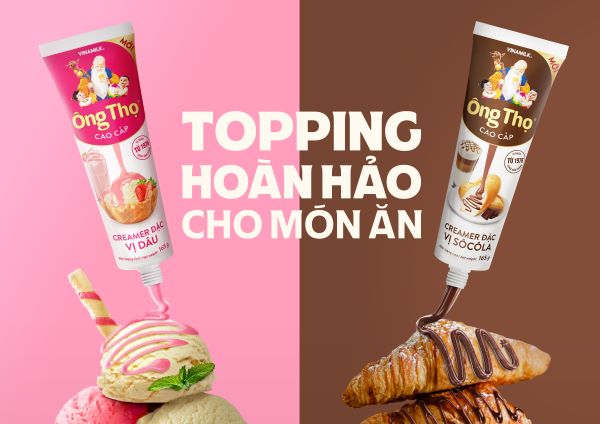 Ông Thọ sáng tạo đổi mới với dòng sản phẩm topping từ sữa vị Sô cô la & Dâu - Ảnh 1.