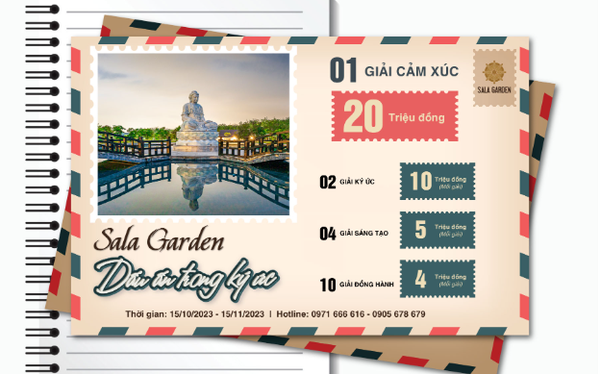 Sala Garden tổ chức cuộc thi &quot;Dấu ấn trong ký ức&quot; với tổng giải thưởng 100 triệu đồng - Ảnh 1.