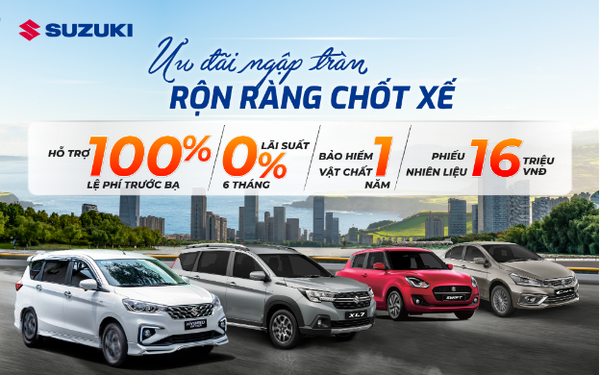 Sở hữu xe Suzuki trong tháng 10 với giá ưu đãi chỉ từ 484 triệu đồng - Ảnh 1.