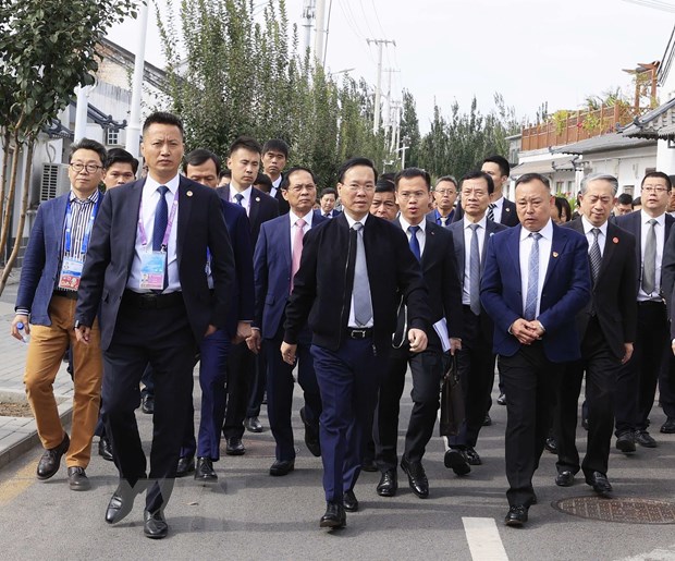 Những hoạt động của Chủ tịch nước Võ Văn Thưởng tại Trung Quốc ngày 19/10 - Ảnh 3.
