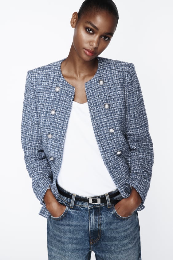 15 mẫu áo dạ tweed  - Ảnh 25.