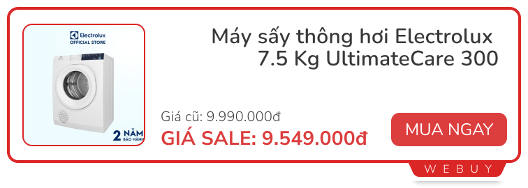 Thời điểm thích hợp để mua máy sấy quần áo: mẫu mã đa dạng, các hãng tung deal giảm giá sâu - Ảnh 4.