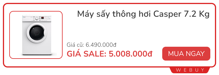 Thời điểm thích hợp để mua máy sấy quần áo: mẫu mã đa dạng, các hãng tung deal giảm giá sâu - Ảnh 2.