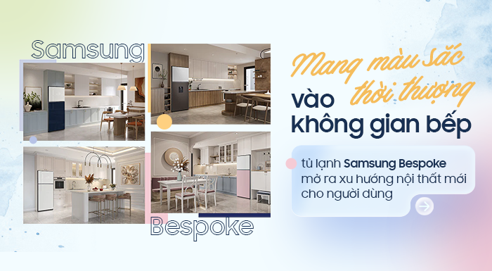 Mang màu sắc thời thượng vào không gian bếp, tủ lạnh Samsung Bespoke mở ra xu hướng nội thất mới cho người dùng - Ảnh 1.