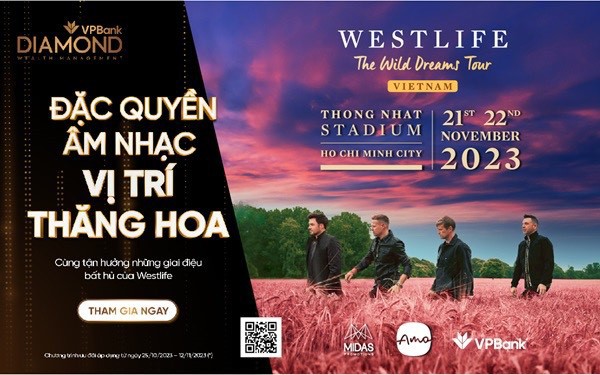 Nhận ngay vé Westlife khi trở thành hội viên VPBank Diamond   - Ảnh 1.