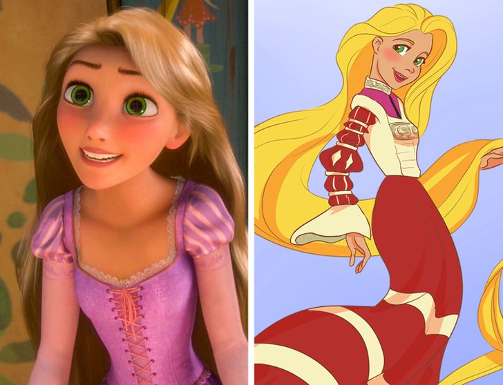 Những nàng công chúa Disney trông như thế nào nếu ở &quot;tạo hình gốc&quot;? - Ảnh 5.