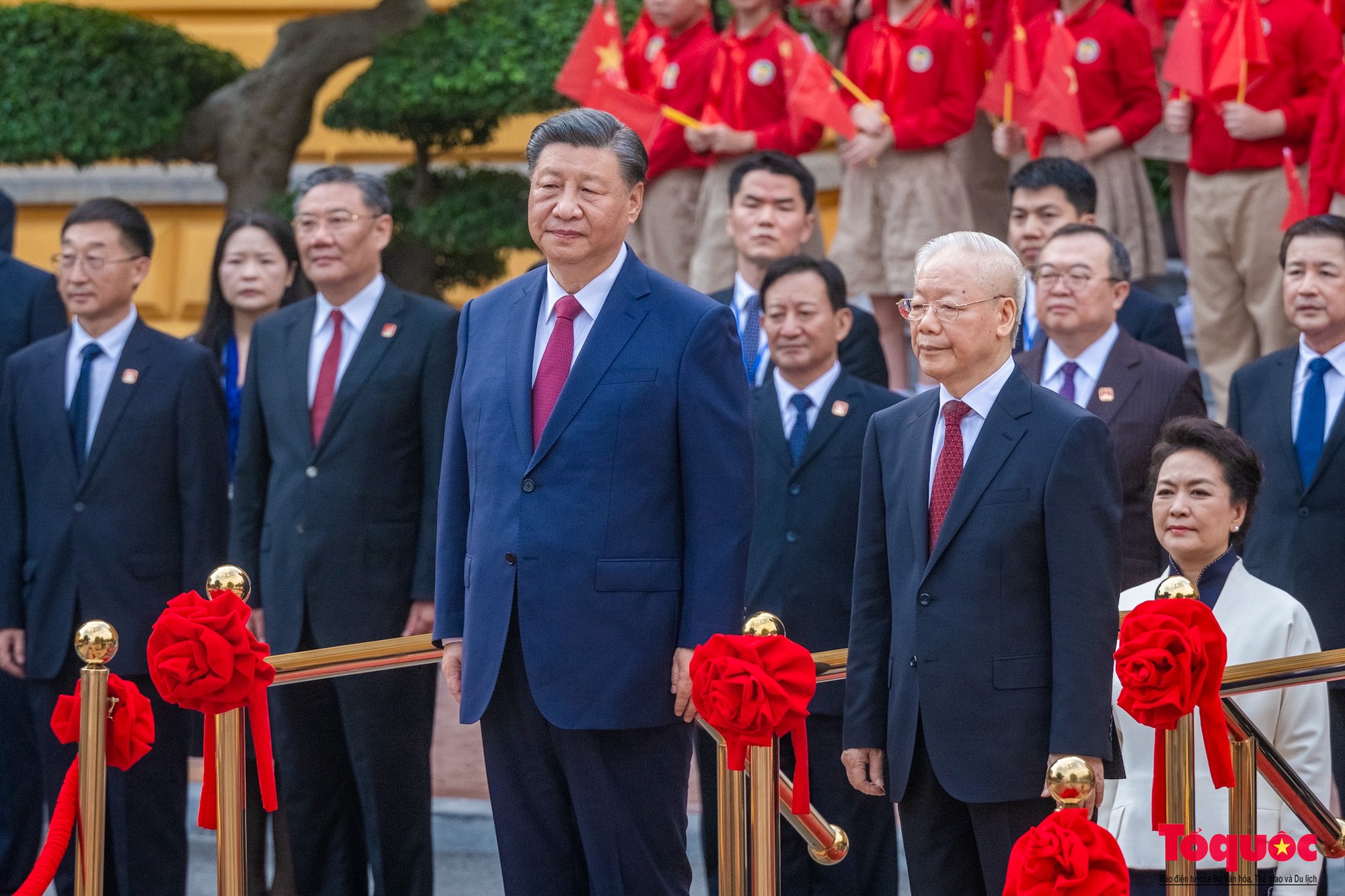 Tổng Bí thư Nguyễn Phú Trọng chủ trì lễ đón Tổng Bí thư, Chủ tịch Trung Quốc Tập Cận Bình - Ảnh 16.