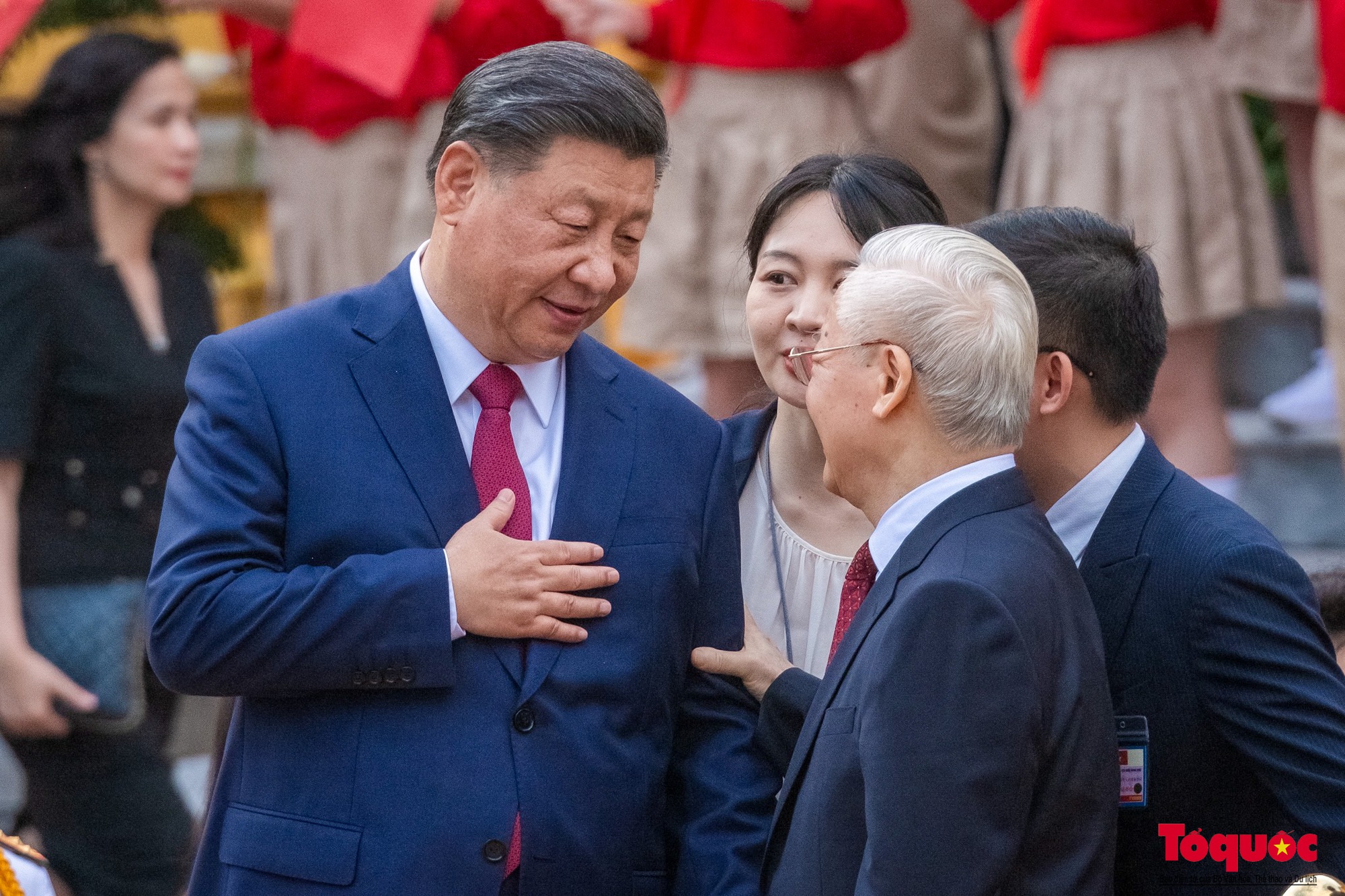 Tổng Bí thư Nguyễn Phú Trọng chủ trì lễ đón Tổng Bí thư, Chủ tịch Trung Quốc Tập Cận Bình - Ảnh 19.