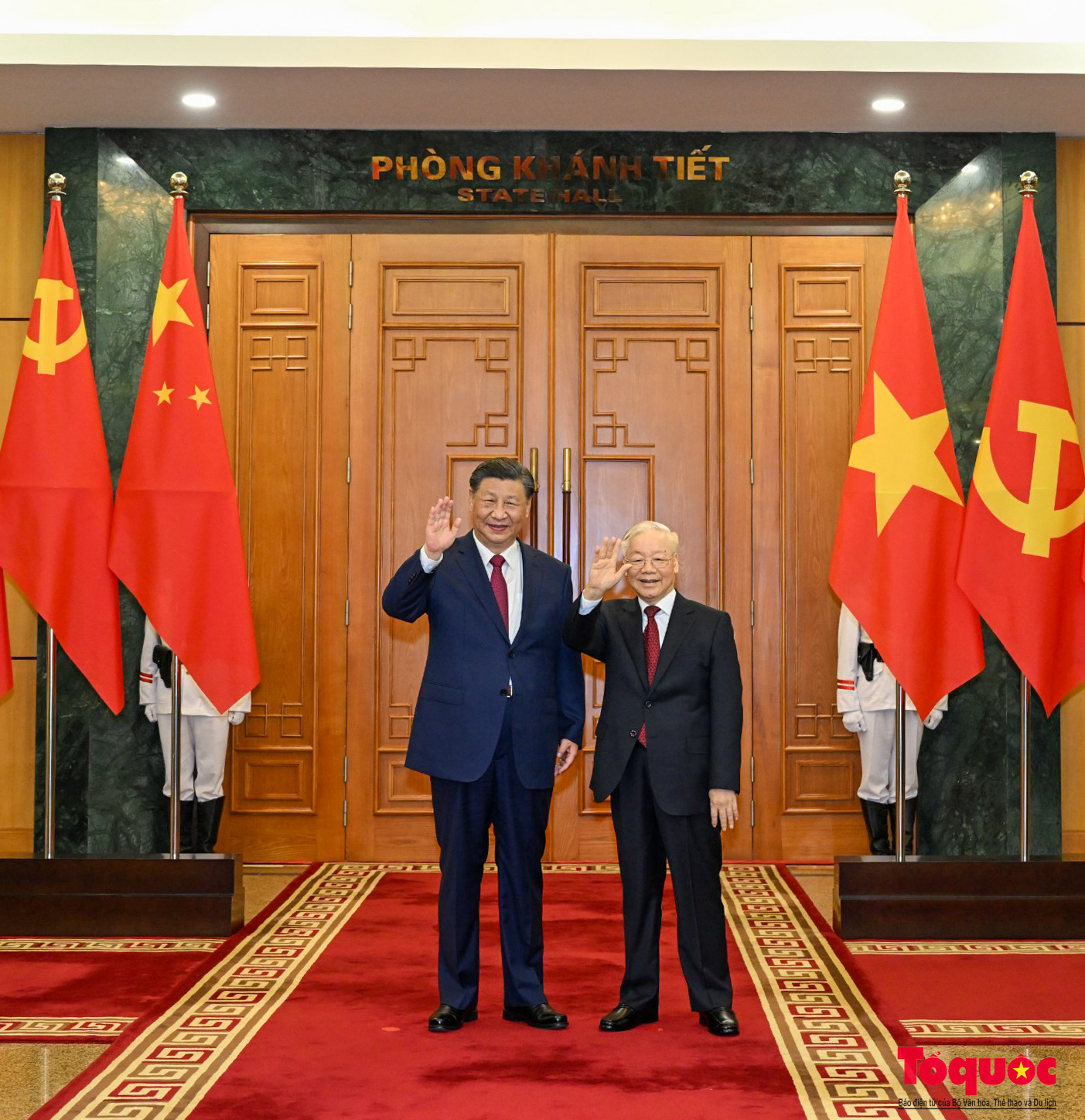 Tổng Bí thư Nguyễn Phú Trọng chủ trì lễ đón Tổng Bí thư, Chủ tịch Trung Quốc Tập Cận Bình - Ảnh 21.