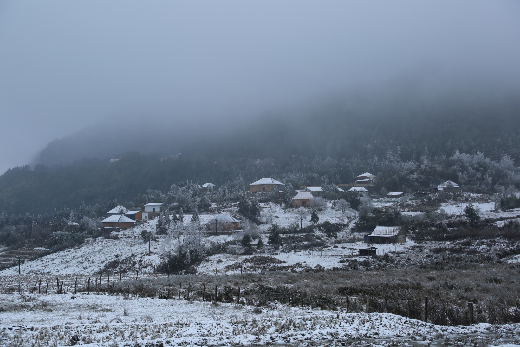 Không khí lạnh rất mạnh tràn về, Hà Nội nền nhiệt giảm 10 độ, trời chuyển mưa rét - Ảnh 3.
