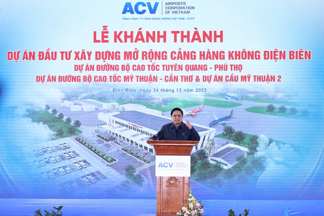 Thủ tướng Phạm Minh Chính tuyên bố khánh thành 4 dự án giao thông quan trọng - Ảnh 1.