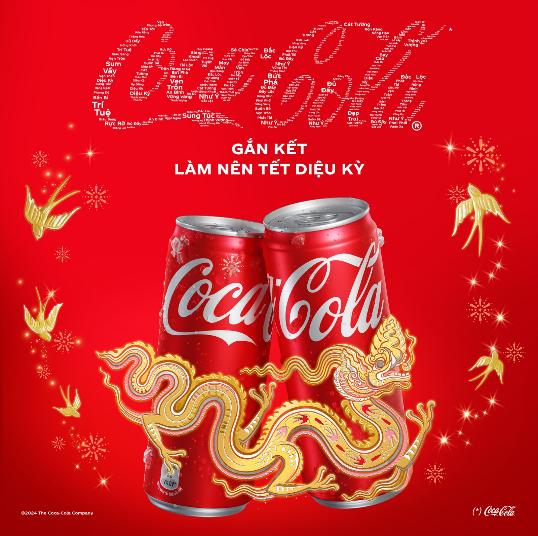 Coca-Cola lan tỏa thông điệp “Gắn kết làm nên Tết diệu kỳ&quot; trong chiến dịch Tết 2024 - Ảnh 1.