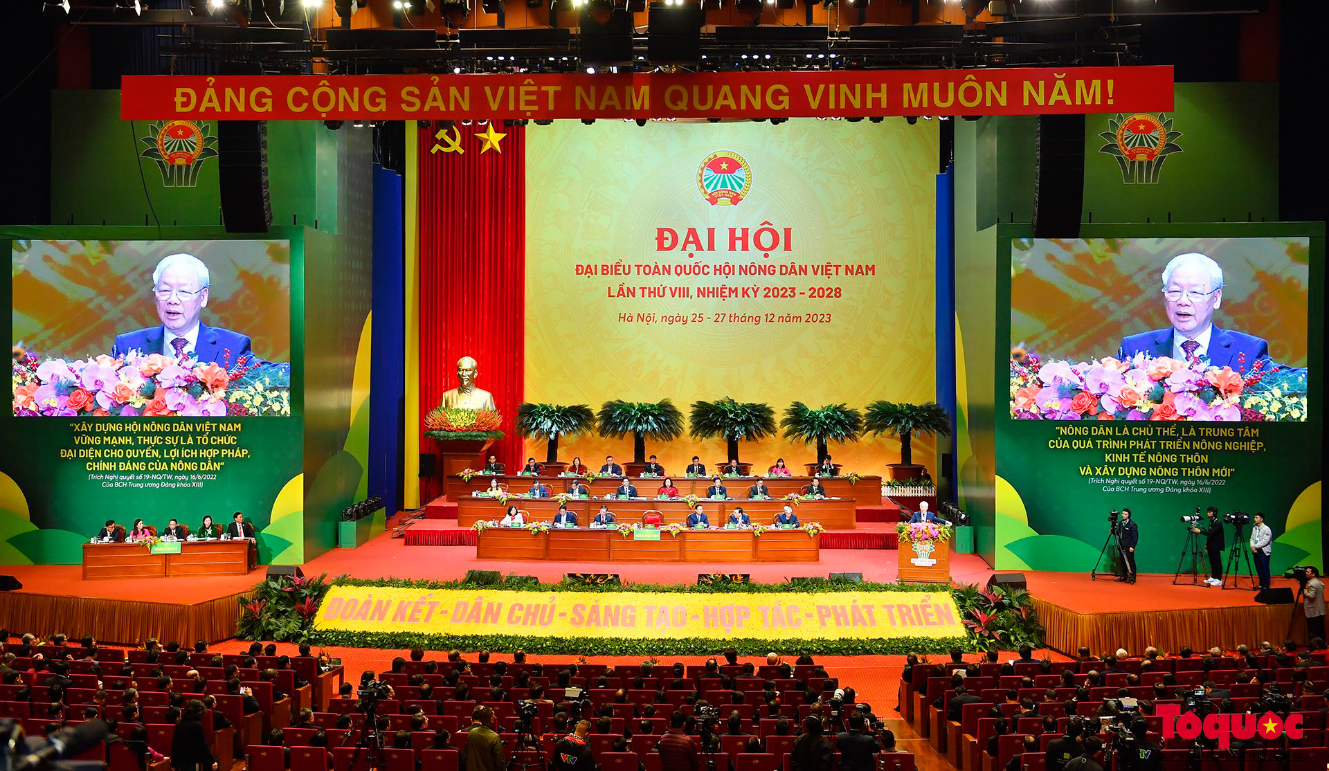 Khai mạc trọng thể Đại hội đại biểu toàn quốc Hội Nông dân Việt Nam lần thứ VIII, nhiệm kỳ 2023-2028 - Ảnh 7.