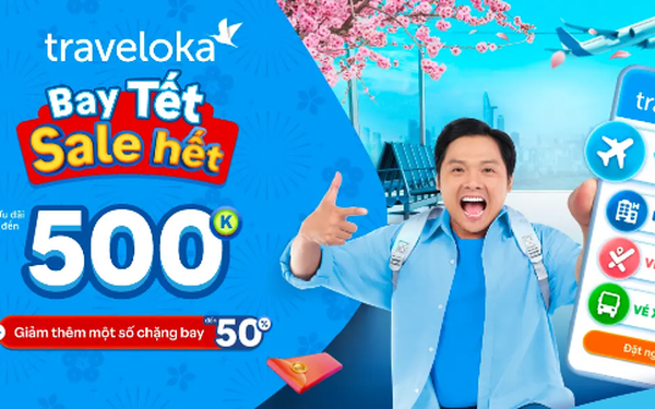 Giá vé máy bay Tết giảm tới 500.000 đồng khi đặt trên Traveloka - Ảnh 1.