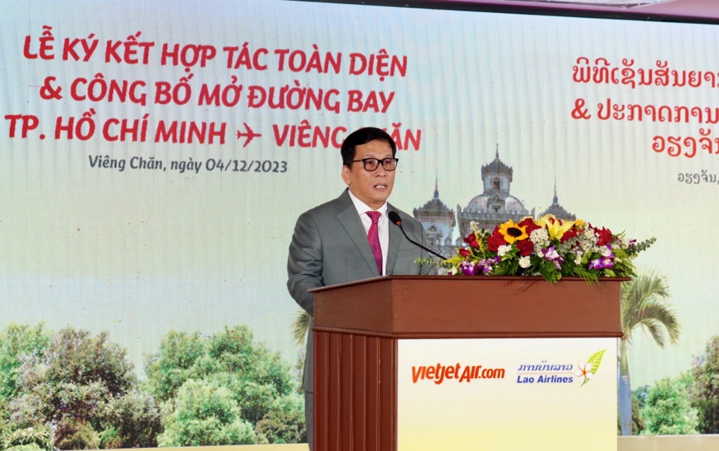 Vietjet hợp tác toàn diện với Lao Airlines, mở đường bay TP.HCM - Viêng Chăn - Ảnh 3.