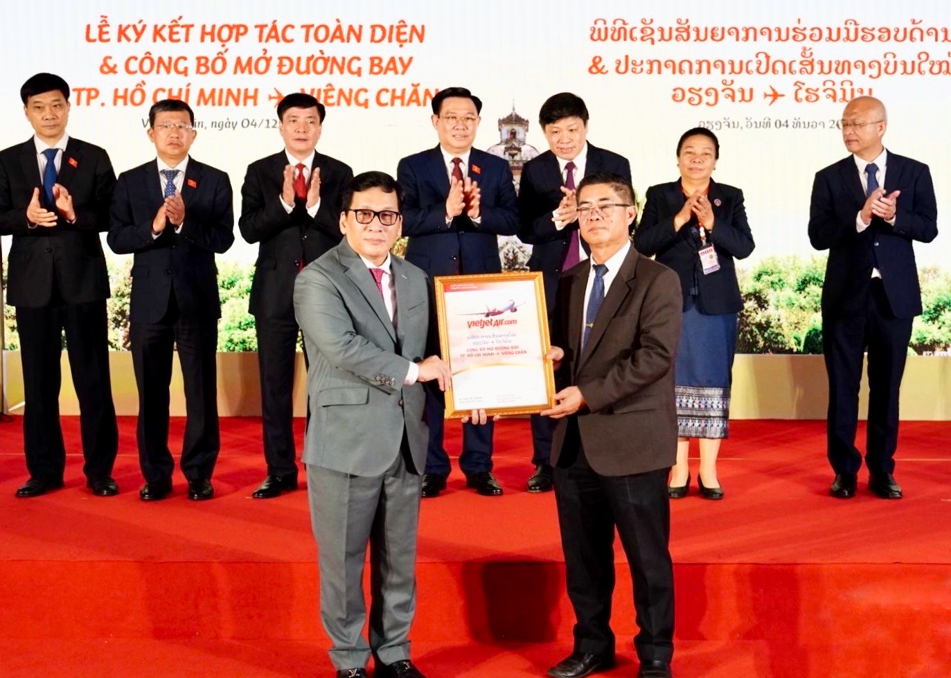 Vietjet hợp tác toàn diện với Lao Airlines, mở đường bay TP.HCM - Viêng Chăn - Ảnh 4.