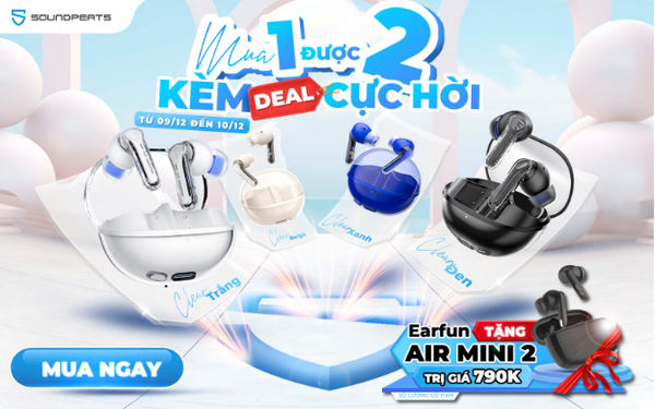 Mở bán Soundpeats Clear mua 1 được 2 – kèm deal cực hời - Ảnh 1.