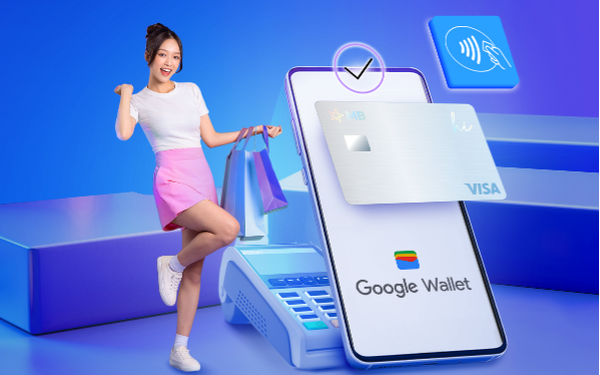 Chủ thẻ MB Visa thanh toán dễ dàng chỉ với thao tác &quot;chạm&quot; qua Google Pay - Ảnh 1.