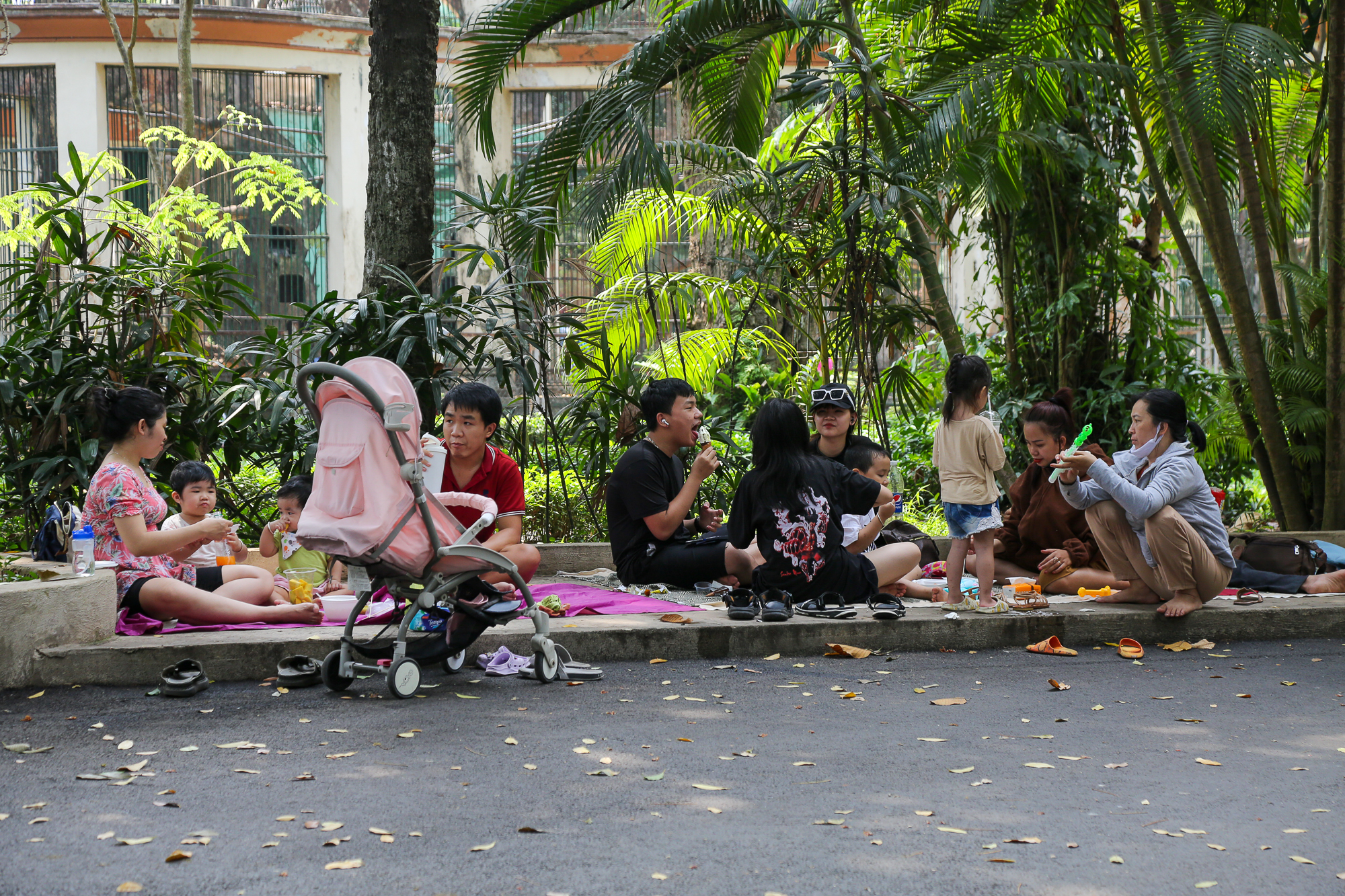Giới trẻ đổ xô đến Thảo Cầm Viên Sài Gòn cắm trại nghỉ ngơi, ngắm thú dịp cuối tuần  - Ảnh 5.