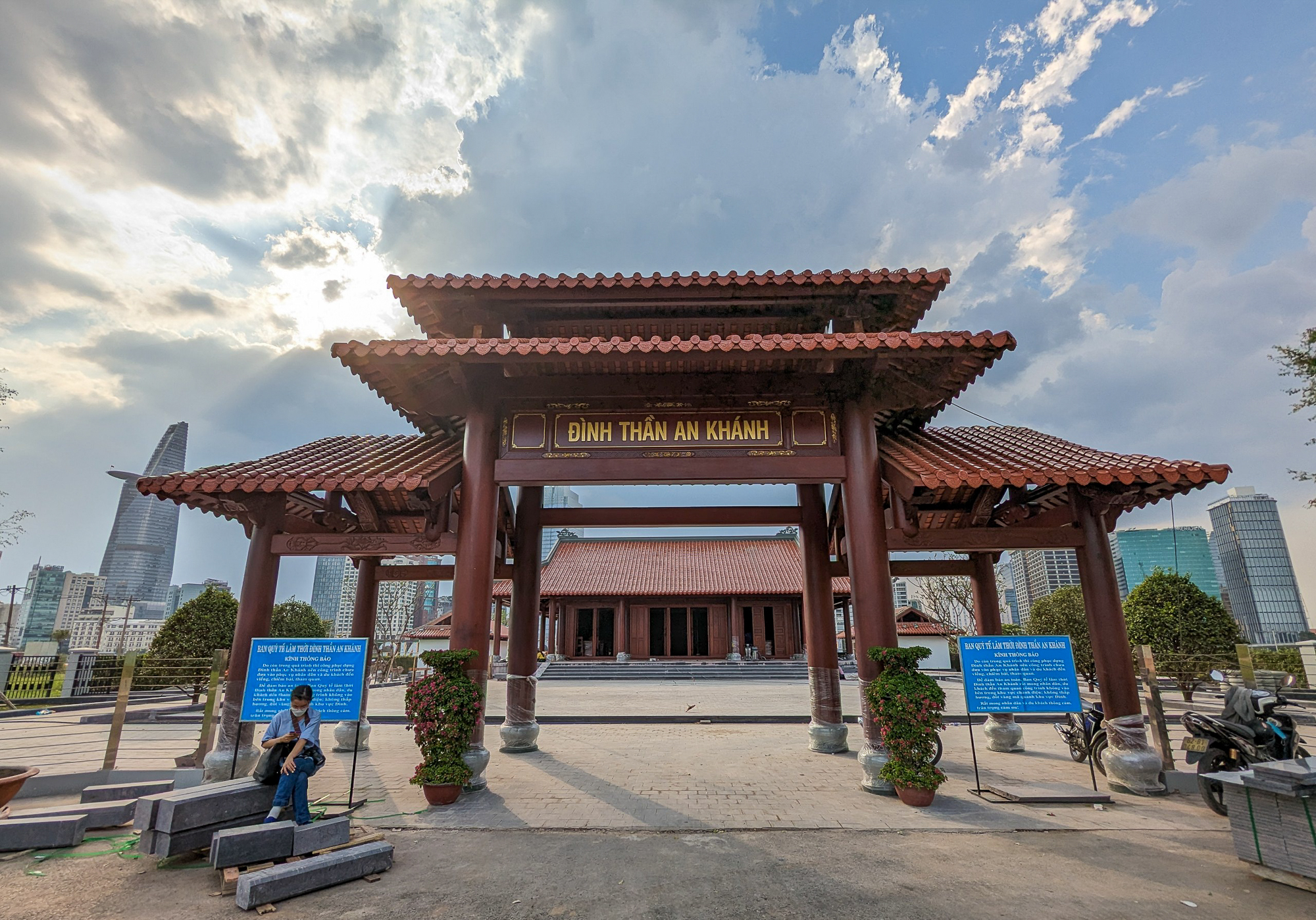 Cận cảnh phục dựng Đình An Khánh 300 năm ở khu đô thị Thủ Thiêm  - Ảnh 3.
