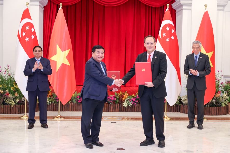 Việt Nam và Singapore thiết lập Quan hệ Đối tác kinh tế số-kinh tế xanh - Ảnh 1.
