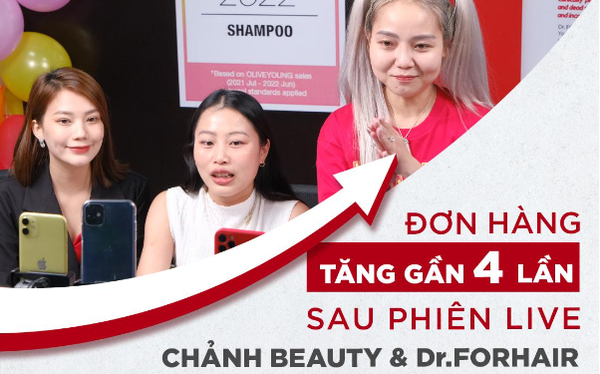 Đơn hàng tăng gần 4 lần sau phiên live của CHANH BEAUTY & Dr.FORHAIR - Ảnh 1.