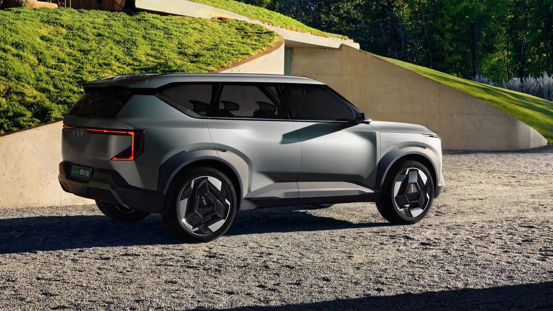 Kia EV5 Concept chính thức chào sân: SUV điện cỡ nhỏ đàn em EV9 vừa ra mắt - Ảnh 6.