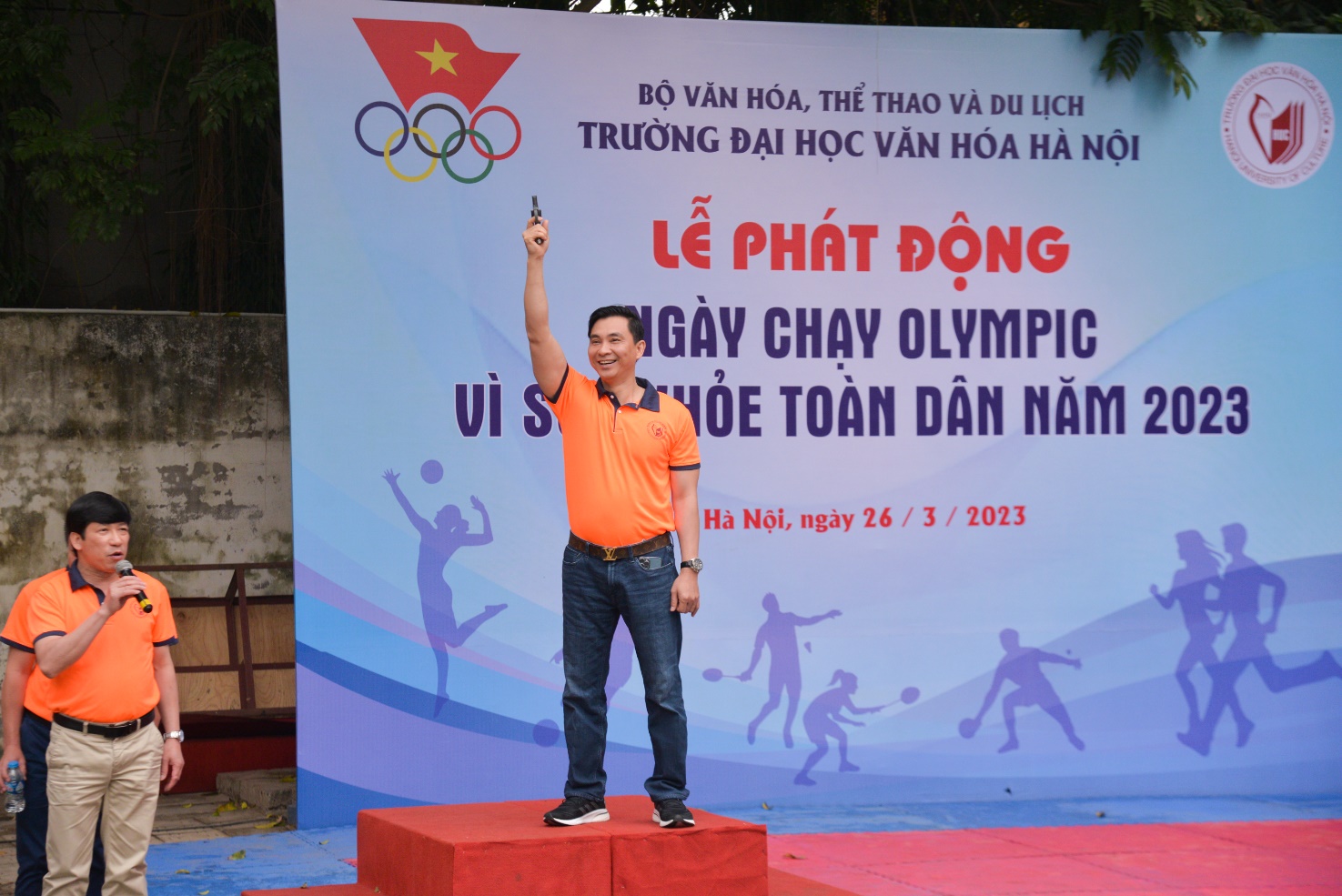Trường Đại học Văn hóa Hà Nội hưởng ứng “Ngày chạy Olympic vì sức khỏe toàn dân năm 2023” - Ảnh 3.