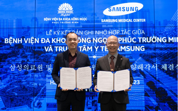 Samsung Medical Center ký kết hợp tác với Bệnh viện Hồng Ngọc - Ảnh 1.