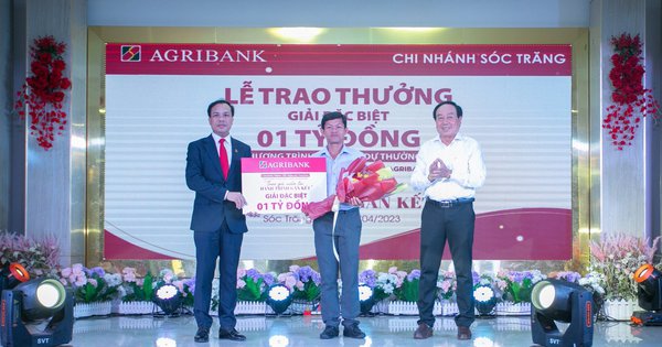 Agribank trao thưởng giải Đặc biệt cho khách hàng gửi tiền tại Sóc Trăng - Ảnh 1.