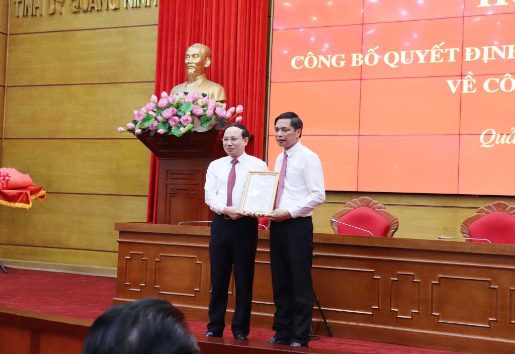 Bí thư Thành ủy Hạ Long làm Phó Chủ tịch UBND tỉnh Quảng Ninh - Ảnh 1.