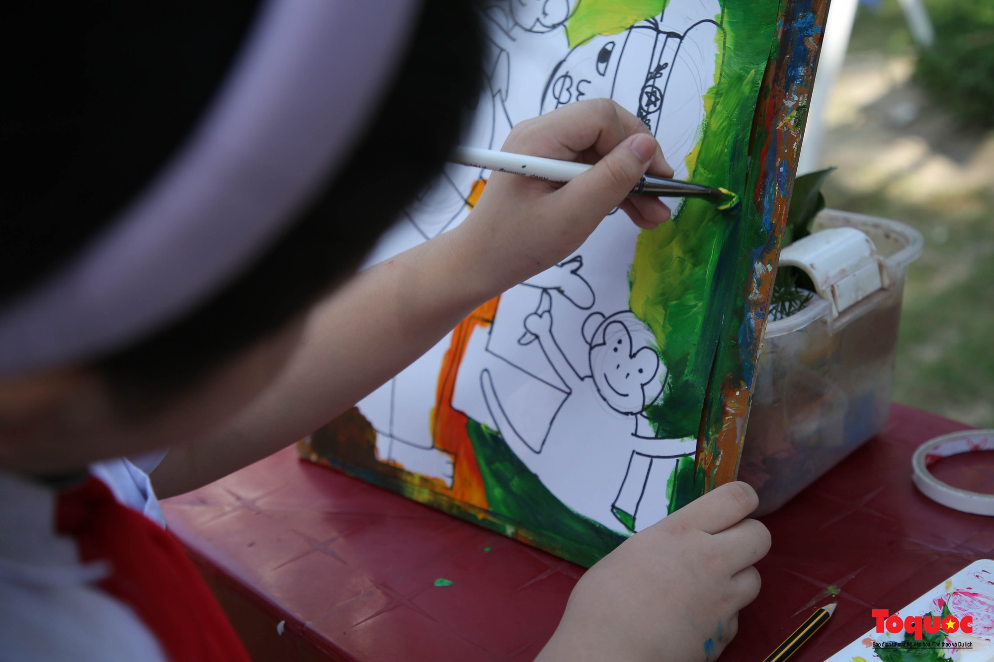 Hơn 100 học sinh Đà Nẵng tham gia cuộc thi vẽ tranh &quot;Vì một Sơn Trà xanh&quot; - Ảnh 9.