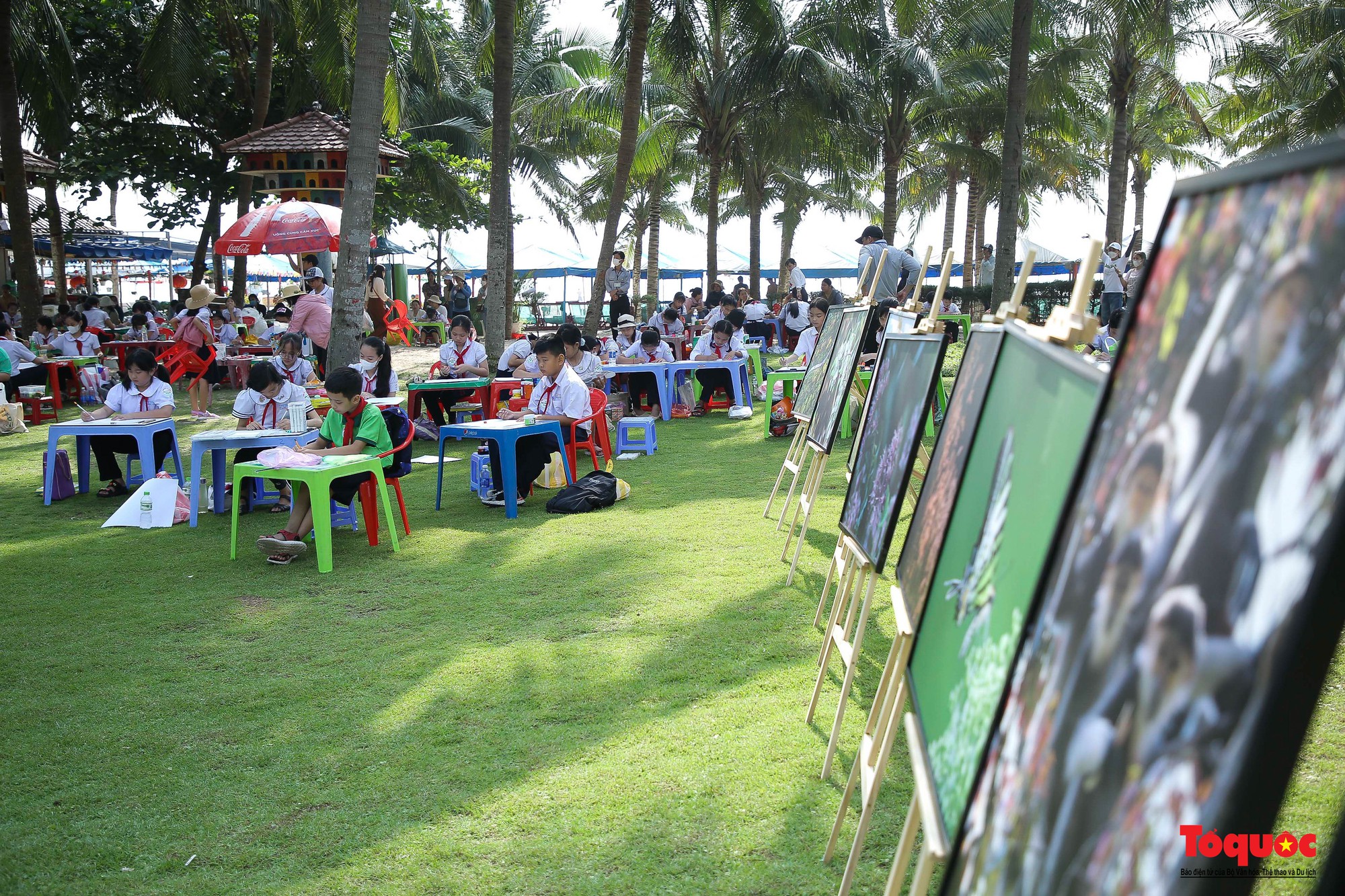 Hơn 100 học sinh Đà Nẵng tham gia cuộc thi vẽ tranh &quot;Vì một Sơn Trà xanh&quot; - Ảnh 6.